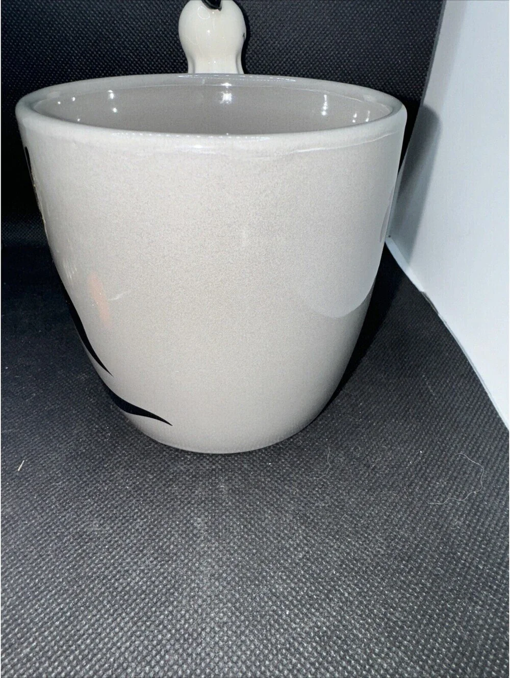 DISNEY HALLOWEEN 2023 BOO GHOST SHADOW MICKEY CERAMIC MUG WITH GHOST STIR STICK